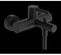 hansgrohe Zesis S Mitigeur monocommandé apparent pour bain, 2 consommateurs, saillie 175mm, 74420670, Couleur: noir mat
