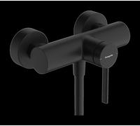 hansgrohe Zesis S Mitigeur monocommandé pour douche apparent, 1 consommateur, 74621670, Couleur: noir mat
