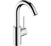 hansgrohe Zesis S Mitigeur monocommandé pour lavabo 210 CoolStart, avec bec pivotant et vidage Push-Open, chrome, 74742000