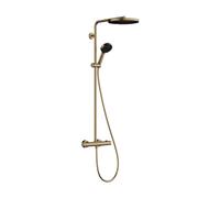 hansgrohe Pulsify S Puro set de douche 24237140 avec thermostat, 2 consommateurs, 8 l/min, bronze brossé
