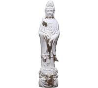 Hanshop Statue de Bouddha Kwan Yin Statue Kuan Yin Guanyin Déesse de Mercy Guan Yin Statue Quan Yin Statue 18 Pouces Hauteur Ornements de Bouddha