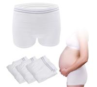 HANSILK Lot de 3 Culottes de Grossesse/Post-Partum, sans Couture Confortables, sans Pression sur l'abdomen pour Grossesse/Récupération après Une Césarienne