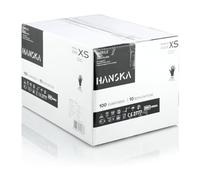 HANSKA 1000 Gants Jetables en Nitrile Noir, Sans Poudre, 1000, XS | Sans Poudre, Jetables, Ambidextres, Non Stériles, Base en Caoutchouc, Adaptés aux Domaines Médicaux, Manipulation Alimentaire