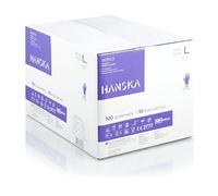 HANSKA Lot de 1000 gants jetables nitrile Violet - sans poudre - jetables - non stériles - Base en caoutchouc - Convient pour les domaines médicaux, la manipulation des aliments (1000, L)