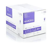 HANSKA Lot de 1000 gants jetables nitrile Violet - sans poudre - jetables - non stériles - Base en caoutchouc - Convient pour les domaines médicaux, la manipulation des aliments (1000, XS)