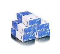 HANSKA Lot de 500 gants jetables nitrile bleu - sans poudre - jetables - ambidextres - non stériles - Base en caoutchouc - Convient pour les domaines médicaux, la manipulation des aliments (500, XS)