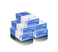 HANSKA Lot de 500 gants jetables nitrile bleu - sans poudre - jetables - ambidextres - non stériles - Base en caoutchouc - Convient pour les domaines médicaux, la manipulation des aliments (500, XL)