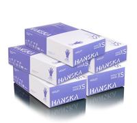 HANSKA Lot de 500 Gants Jetables Nitrile Violet - Sans Poudre - Jetables - Ambidextres - Non Stériles - Convient pour les domaines médicaux et la manipulation des aliments (500, XS)