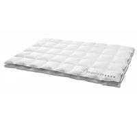 Hanskruchen Premium **** Couette Naturelle très Légère Eté - 100% Duvet - 80gr/m2 - 155x200cm - Anallergique - Antiacarien - Batiste 100% Coton - Fabrication Qualité Allemande - Lavable 60°