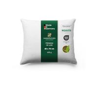 Hanskruchen Premium de Luxe Oreiller en Duvet 60 x 70 cm - Fabriqué en Allemagne - 100% Coton - 3 Compartiments - pour Les Personnes souffrant d'allergies