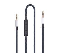 HanSnby Câble audio de rechange compatible avec casque Sony MDR1000X, MDRXB650BT, MDR-XB950BT, WH1000XM3, WH1000XM2 et compatible Samsung Galaxy Android avec micro et contrôle du volume à distance