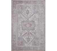 HanSom Rugs Tapis persan et oriental lavable en coton pour chambre à coucher et salon Crème/marron 200 x 290 cm