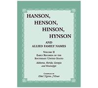 Hanson, Henson, Hinson, Hynson, And Allied Family Names, Volume 2