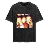 Hanson Mmmbop Pop Rock Music Men's T-Shirt Graphic Shirts Unisex Black Tee S