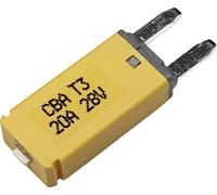 Hansor Circuit Breaker Mini, type 3. Manual Reset, 20A CBA3 Series 20A Disjoncteur pour fusible plat standard 20 A jaune 1 pc(s)