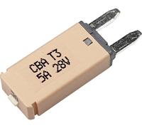 Hansor Circuit Breaker Mini, type 3. Manual Reset, 5A CBA3 Series 5A Disjoncteur pour fusible plat standard 5 A marron clair 1 pc(s)