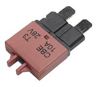 Hansor Circuit Breaker Standard, type 3, Manual Reset, 10A CBE3 Series 10A Disjoncteur pour fusible plat standard 10 A rouge 1 pc(s)