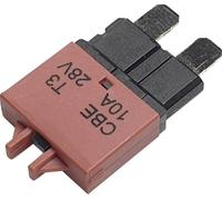 Hansor Circuit Breaker Standard, type 3, Manual Reset, 10A CBE3 Series 10A Disjoncteur pour fusible plat standard 10 A rouge 1 pc(s)