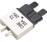 Hansor Circuit Breaker Standard, type 3, Manual Reset, 25A CBE3 Series 25A Disjoncteur pour fusible plat standard 25 A blanc 1 pc(s)