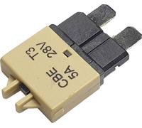 Hansor Circuit Breaker Standard, type 3, Manual Reset, 5A CBE3 Series 5A Disjoncteur pour fusible plat standard 5 A marron clair