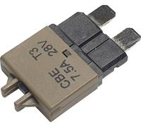Hansor Circuit Breaker Standard, type 3, Manual Reset, 7,5A CBE3 Series 7.5A Disjoncteur pour fusible plat standard 7.5 A vert