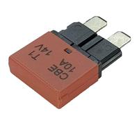 Hansor Fusible plat standard CBE1-1014 - 10 A - Rouge - 1 pièce