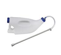 HANSUFEN Bouteille d'alimentation en Lait De Veau De 4 L, en Plastique pour Animaux De Ferme, d'alimentation pour Veaux, Bouteille De Lait Médicinal, Drencher pour Veau avec Tube Flexible, Sonde