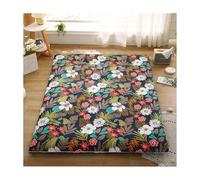 HANSULAN Imprimé Housse De Matelas Futon avec Fermeture éclair, Coton Doux Amovible Housse De Protection pour Matelas Couvercle Anti-poussière pour Full Size Japonais Matelas Futon-D-135X200cm