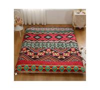 HANSULAN Imprimé Housse De Matelas Futon avec Fermeture éclair, Coton Doux Amovible Housse De Protection pour Matelas Couvercle Anti-poussière pour Full Size Japonais Matelas Futon-J-90X200cm