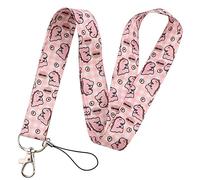 hansum Lanière de cou, lanières d'animaux de dessin animé avec boucle de sécurité, pour porte-badge d'identification, clés, permis de travail, téléphones portables (Color : Dinosaur 1, Size : 45cm)