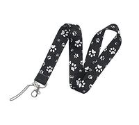 hansum Lanière de cou, lanières d'animaux de dessin animé avec boucle de sécurité, pour porte-badge d'identification, clés, permis de travail, téléphones portables (Color : Cat paw 3, Size : 45cm)