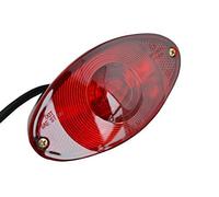 HANSWDEU Ovale Noir à Mesure Frein Feu Arrière pour Moto Billet de Mono Trike Chopper