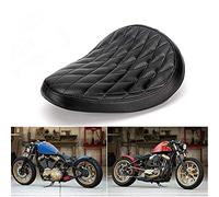 HANSWDEU Selle Moto Solo Noir pour Bobber/Sportster/Custom avec Ressorts/Support Kit