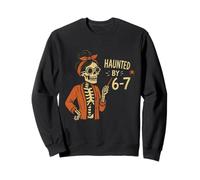 Hanté par 6-7 Funny Teacher 67 Halloween Squelette Sorcière Sweatshirt