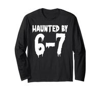Hanté par 6-7 Spooky Math Humour Halloween Manche Longue