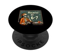 Hanté par 6-7 Squelette Math Teacher Halloween Funny School PopSockets PopGrip Adhésif