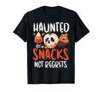 Hanté par des collations Pas Regrets Halloween Effrayant hanté T-Shirt