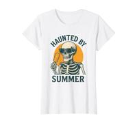 Hanté par l'été - Spooky Ice Pop Vibes T-Shirt Graphique avec Valeur, Femme, Blanc, M