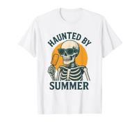 Hanté par l'été - Spooky Ice Pop Vibes T-Shirt Graphique avec Valeur, Homme, Blanc, S
