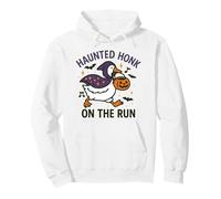 Hantée Honk Goose on The Run Funny Halloween Kids Sweat à Capuche