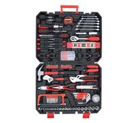 Hantinstom Kit d'outils ménagers de 39 pièces avec boîte à outils en plastique, idéal pour les étudiants, la maison et plus encore