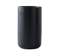 HANTURE Support à ustensiles de cuisine moderne en céramique noire - 17,8 x 10,2 cm - Pour comptoir de cuisine - Design simple - Pour comptoir de cuisine - Cuillères de rangement