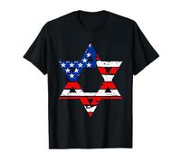 Hanukah Drapeau américain étoile de David - Hanoucca juive T-Shirt