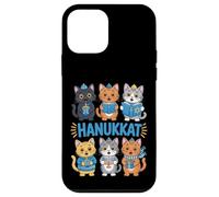 Hanukkah Cat Menorah Chats Mignons Judaïsme Coque pour iPhone 12 Mini