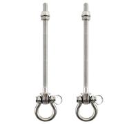 Hanured 2pcs Cintre Robuste en Acier Inoxydable, 23,5 cm x M10 Crochet de Balançoire avec Roulement, pour hamac de Yoga, hamac, Sac de Frappe, véranda