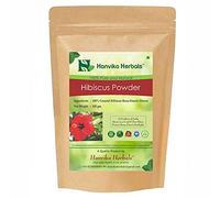 Hanvika Herbals Poudre d'hibiscus - 100 % fleur d'hibiscus moulu Rosa-Sinesis (100 g)