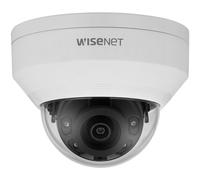Hanwha Camera de surveillance extérieure dôme antivandalisme 2MP IR, objectif 2.8mm fixe, vision nocturne 30m, PoE, IP66, IK10