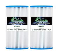 HANXER Lot de 2 cartouches de filtre de piscine de type A pour 29000E, 59900E, PC7-120, C-4607, Filbur FC-3710, Type A ou C, Darlly 40051, 5 m²