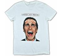 HANXI American Psycho Splatter Face White T-Shirt New White M