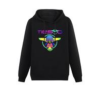 HANXI DJ Tiesto Trance House Music Variant Logo Hoody Unisex Long Sleeve Hooded with Pocket Black XL